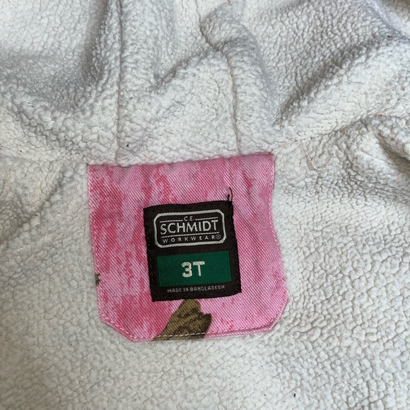 CE Schmidt Workwear For Kids Jacket PINK Camo Realtree - Picture 4 of 4